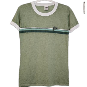 Victoria Secret PINK XS GREEN TEE